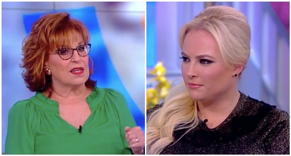 The View’s audience roars as Joy Behar welcomes Elisabeth Hasselbeck back with a jab at Meghan McCain