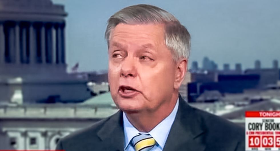 Lindsey Graham gets hammered for reversing himself on Trump tariffs: ‘Go get your shinebox — hypocrite’