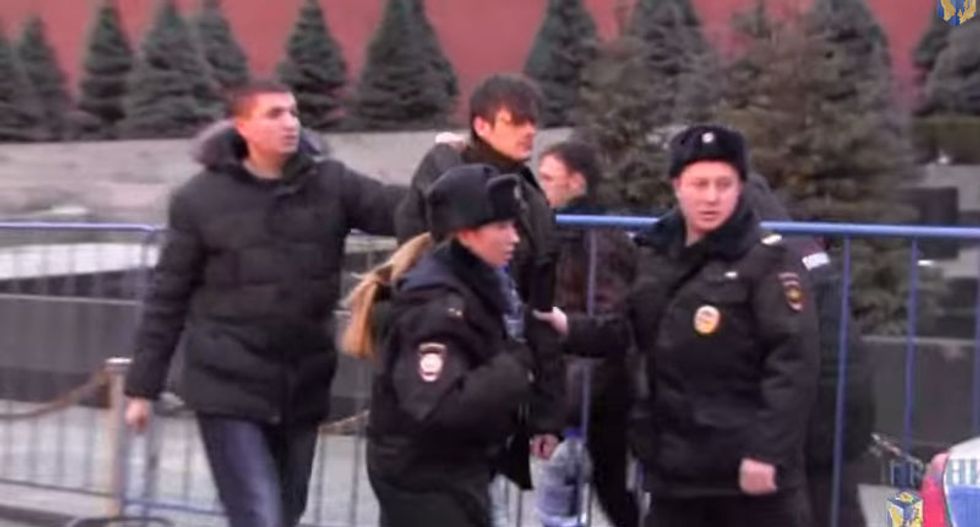 Protesters arrested after trying to raise Lenin from the dead using holy water