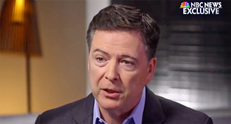 James Comey says Trump’s actions are ‘potentially obstruction of justice’ in Lester Holt interview