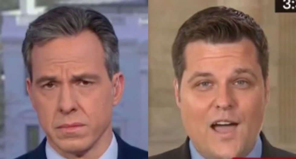 'You're asserting things that aren't fact': CNN's Tapper uses GOP's own memo to slap down Trump-backing congressman