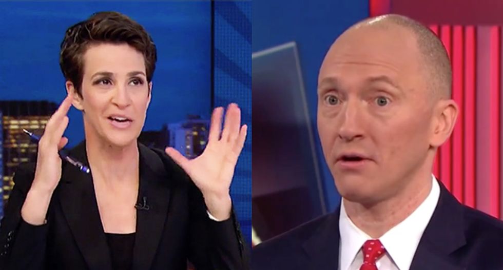 Maddow: Carter Page knew about Nunes memo 'months in advance' during 'nutty' MSNBC interview last year