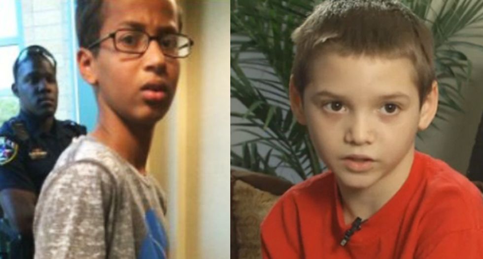 Nope -- Suspending Pop Tart kid is not the same as handcuffing and arresting Ahmed Mohamed
