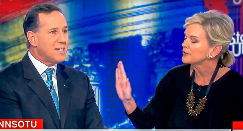 'Deep-state conspiracy crank': CNN panel hands Rick Santorum his ass for ranting memo conspiracy theories