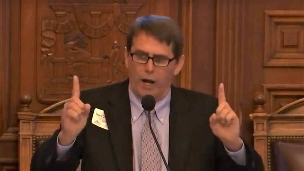 Unhinged preacher tells politicians that majority of Georgia's residents are 'on their way to hell'