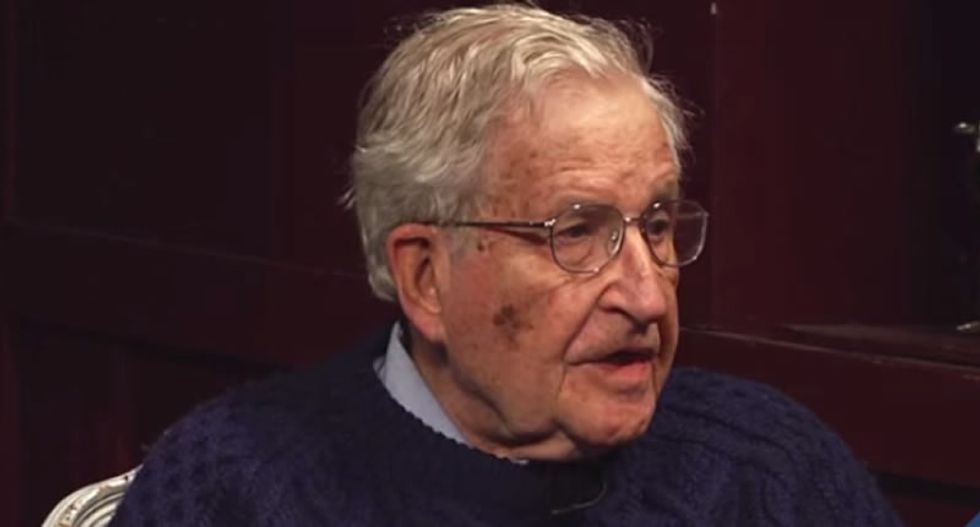 Chomsky warns 'con man' Trump will drag civilization down to the 'utter depths of barbarism'