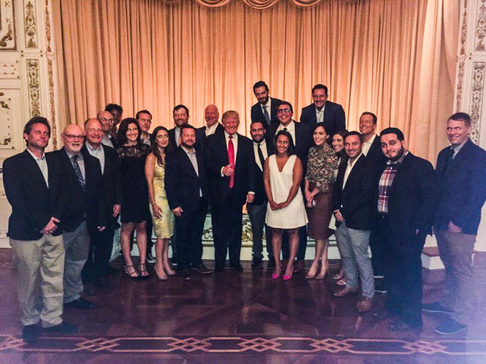 'How does rich orange ass taste?': The internet shreds reporters who attended Trump's Mar-a-Lago party
