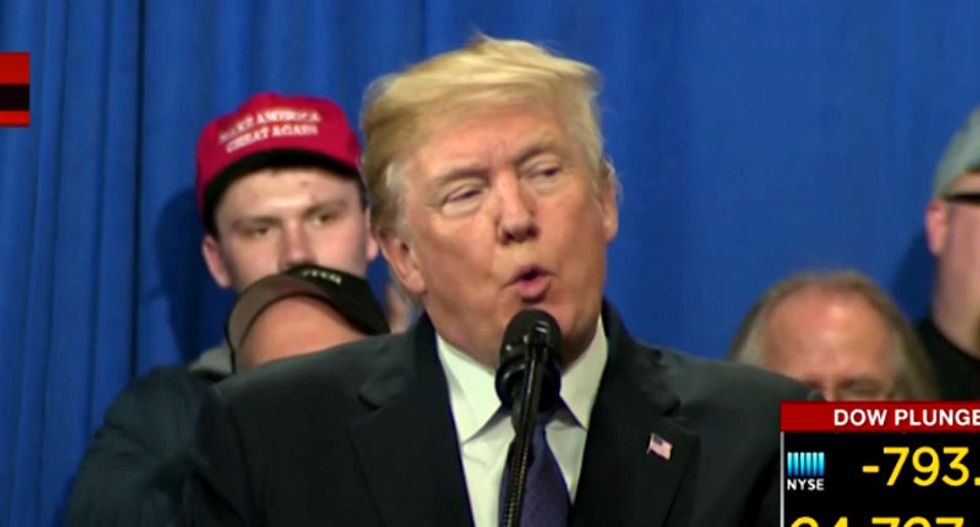 Donald Trump says Democrats who didn't applaud during his State of the Union speech are 'treasonous'