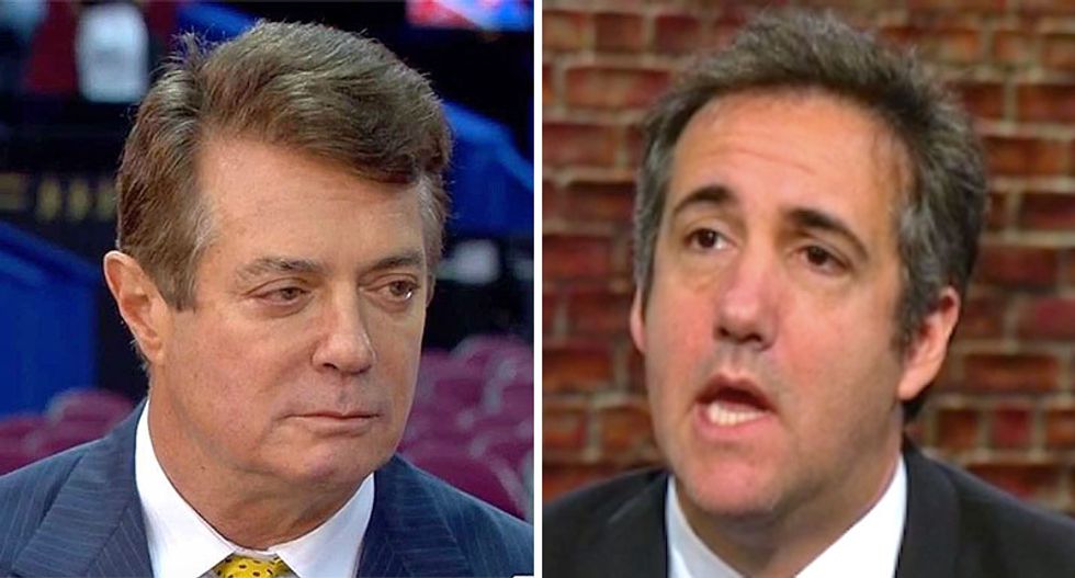 MSNBC panelist reveals Cohen and Manafort are source of Trump's anger: 'They're the beginning of him being exposed'