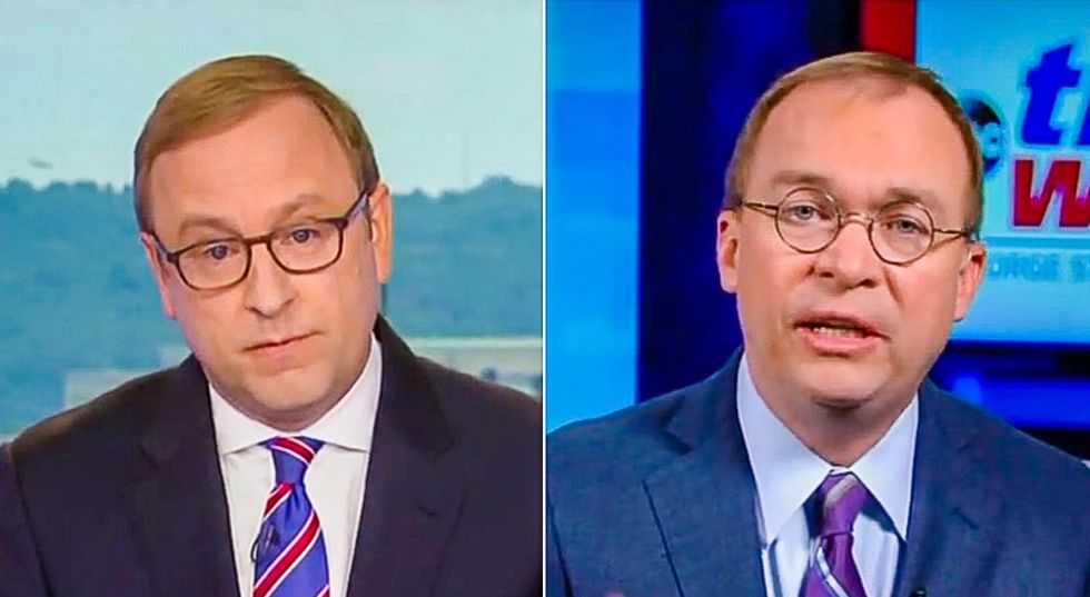 Mick Mulvaney tells outrageous lie guaranteeing everyone will keep health coverage if Obamacare is repealed
