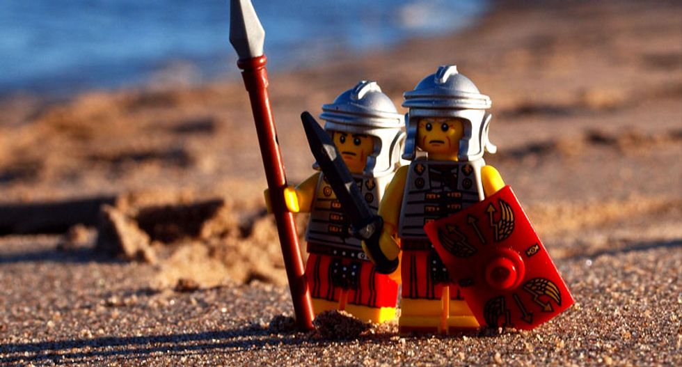 PHOTOS: Museum recreates ancient Roman city of Pompeii -- using 190,000 Lego blocks