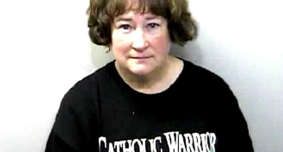 Woman who destroyed Satanic holiday display seeks online funds to continue war against Lucifer
