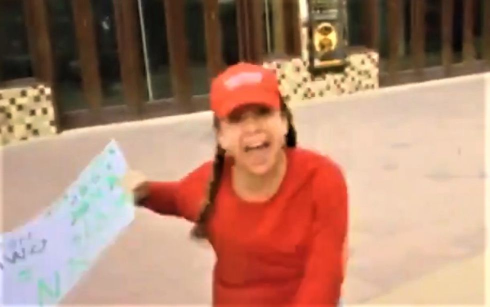 WATCH: Crazed Trump supporter screams 'Fake news!' at local TV reporter