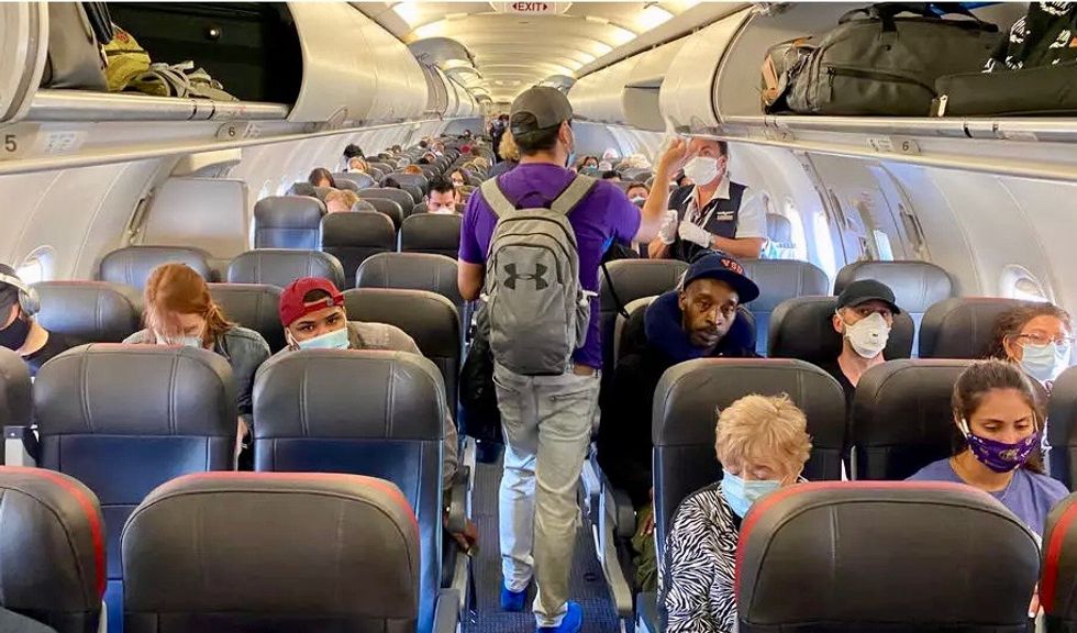 Low risk of COVID-19 infection on planes if masks worn: US military
