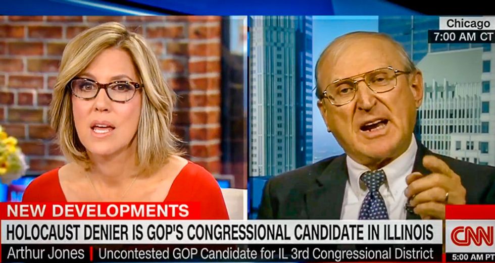 'You're a Nazi': CNN's Alisyn Camerota destroys Republican candidate after he calls Holocaust a 'scam'