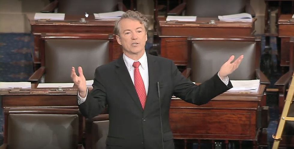 Rand Paul storms out of Senate to tweet after John Roberts refuses to read his question a second time