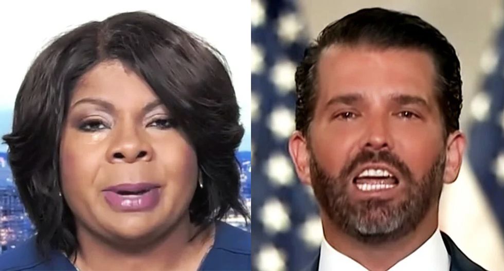 WATCH: Urban Radio's April Ryan fact-checks Donald Trump Jr. for trying to blame Portland riot on Biden