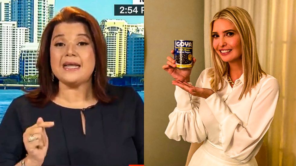 Ana Navarro rips Ivanka Trump's Latin food stunt: 'Dressing in white silk to cook a can of black beans'