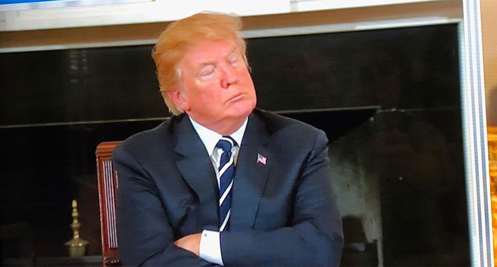 Americans will only 'sit up' for Trump when he's handcuffed and frog-marched out of the White House