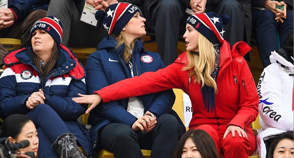 'Both represent Russia': Internet rips Ivanka Trump and Sarah Sanders for Olympics closing ceremony photo-op