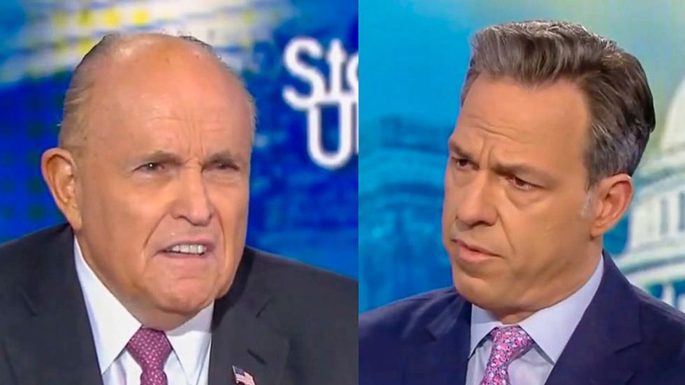 Rudy Giuliani melts under Jake Tapper grilling: 'There's nothing wrong' with getting help from Russians
