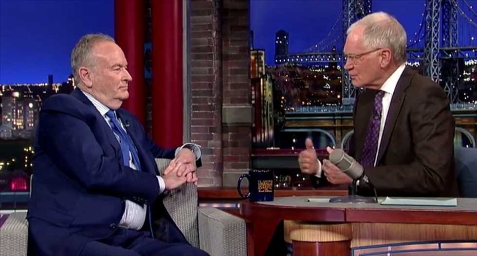 Bill O'Reilly tells David Letterman: I've never 'fibbed' on the air 'that I know of'