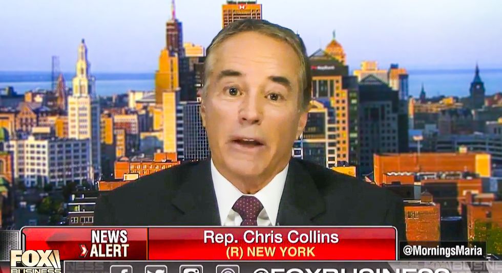 REVEALED: GOP congressman Chris Collins allegedly committed securities fraud while he was at Trump's White House
