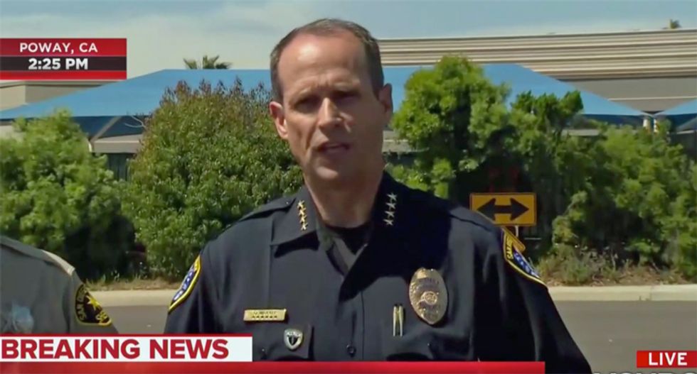 19-year-old male with AR-style rifle taken into custody for fatal shooting at California synagogue