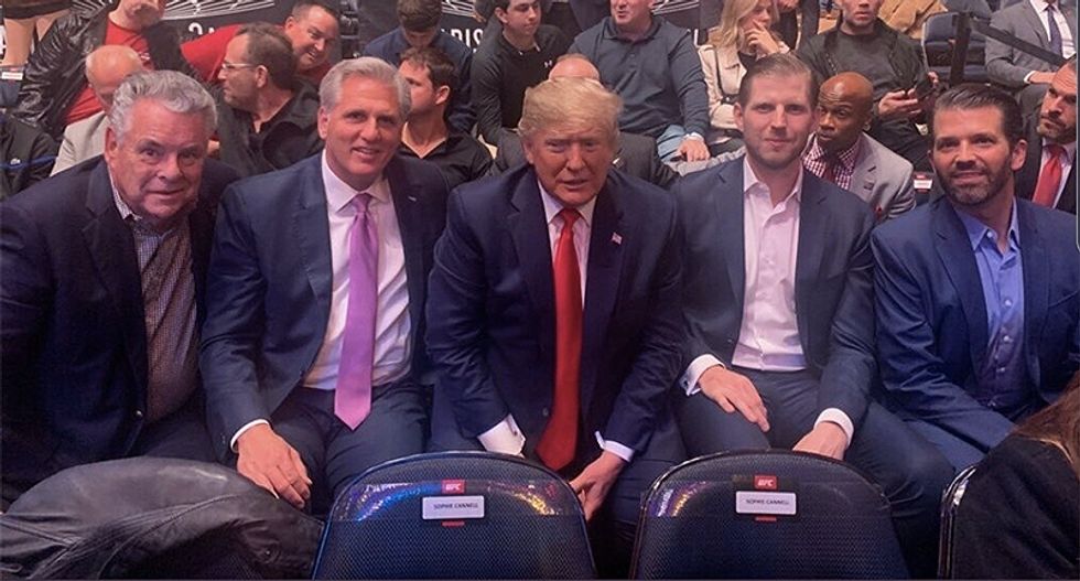 Republican Party paid $60,000 for Trump and his crew to attend UFC match where he got booed