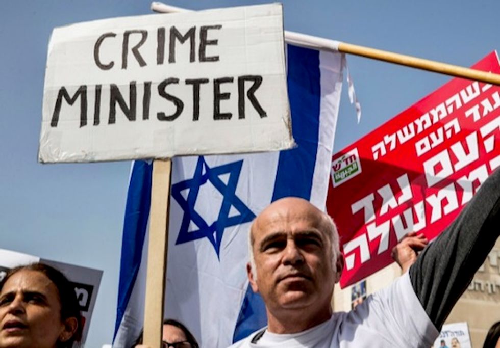 Netanyahu heads home with political future in balance