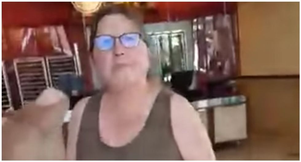 Irate woman claims to be medically exempt from masks and demands her 'right' to pizza in viral tirade