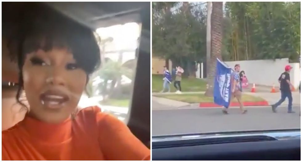 Cardi B posts video saying she felt threatened by Trump supporters: 'We're gonna get jumped'