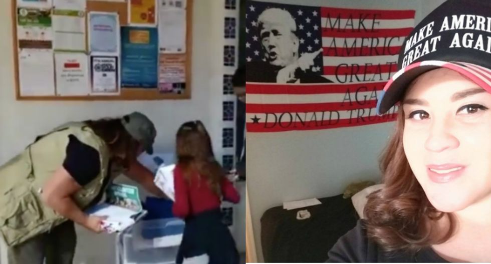 WATCH: Trump-loving moms mock Muslims inside a mosque to teach their children how to be 'patriots'