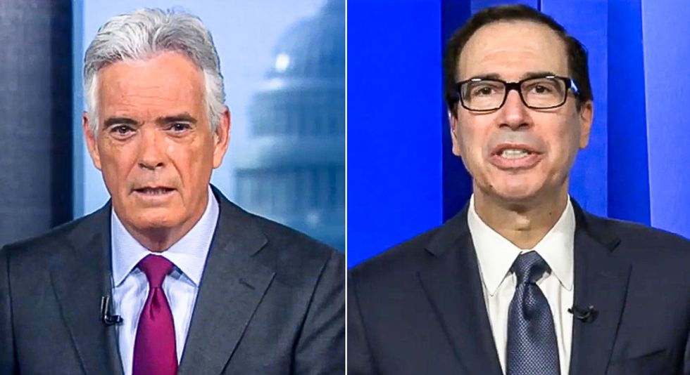 Mnuchin battles Fox News host on virus failures: 'Nobody expected this to take off at the rate it did'
