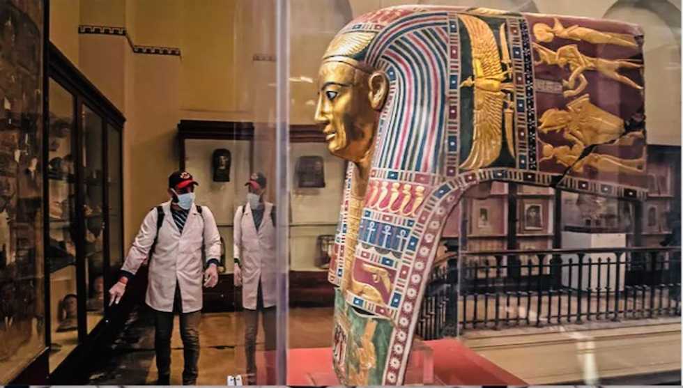 Egypt disinfects landmark museum as virus fears grow