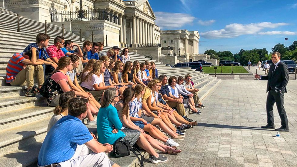 GOPer Justin Amash pushes impeachment to kids on Capitol steps: It's 'really dangerous' when presidents lie