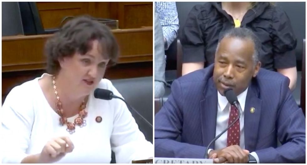 WATCH: Congresswoman stunned as Trump's housing chief Ben Carson confuses foreclosures with Oreo cookies