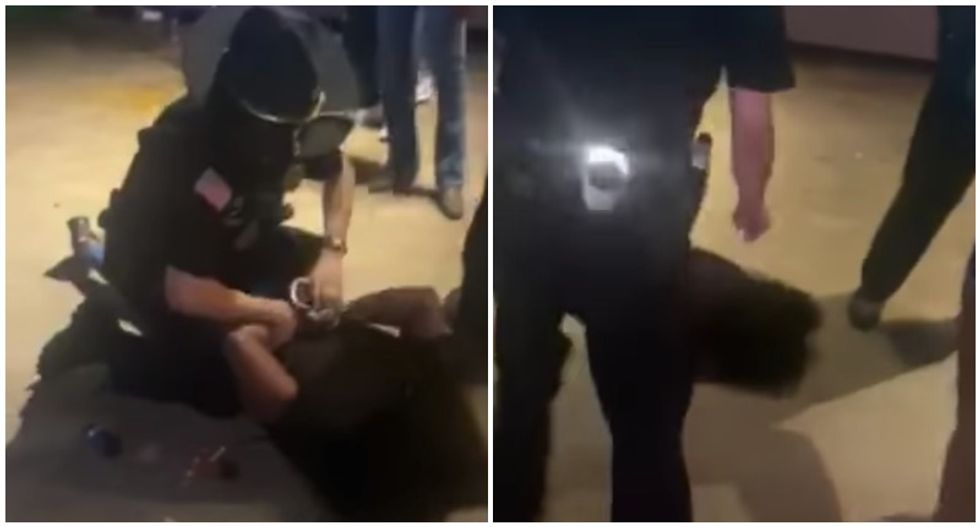 Cop allegedly maces unresponsive Black woman as she lays motionless on the floor