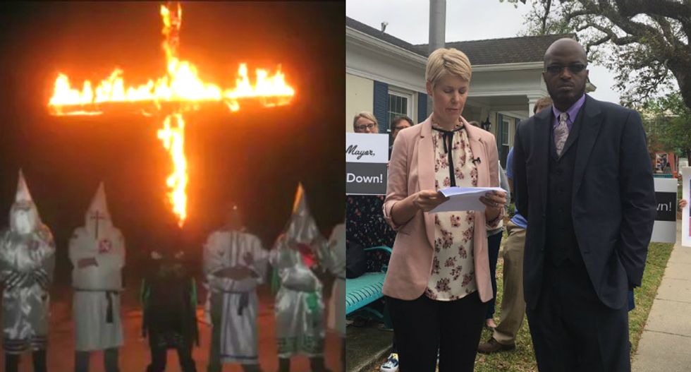 'Kiss my ass': Activist fighting to get Confederacy out of state flag won't back down after KKK threats