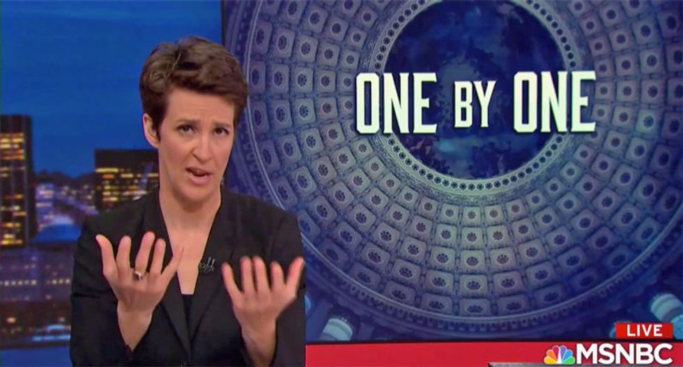 Watch Maddow break down the ‘perceptible movement of Democrats’ towards impeachment proceedings