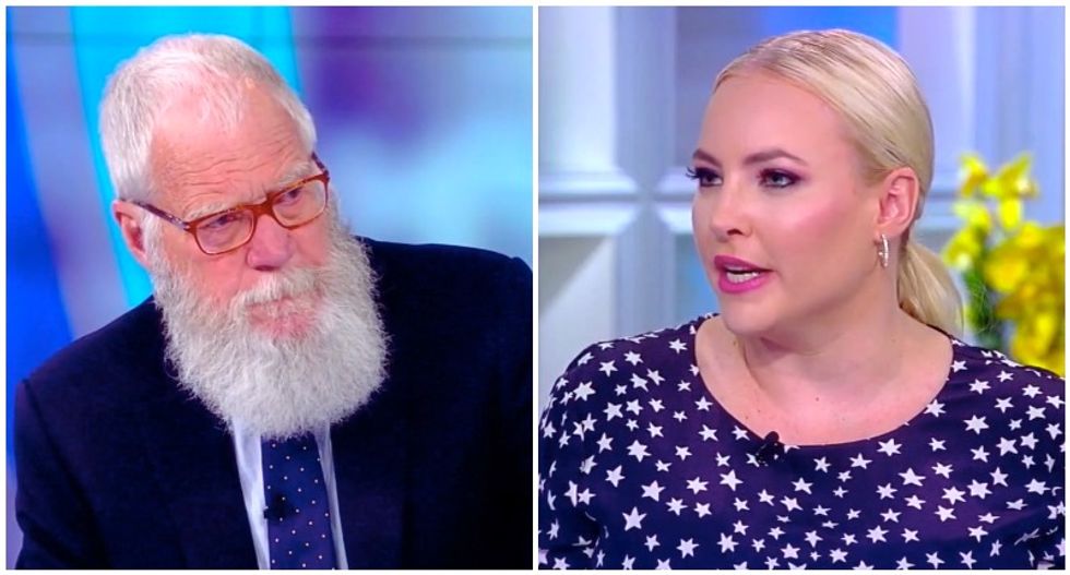 Meghan McCain asks David Letterman to agree Seth Meyers was mean to her