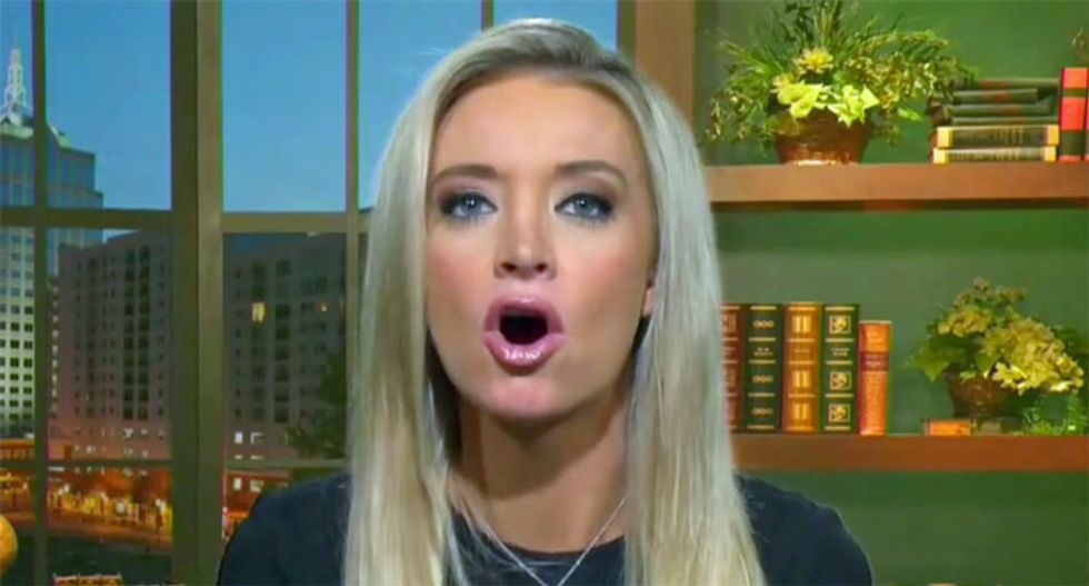 ‘In way over your head’: New White House press secretary brutally mocked after she gets steamrolled by Trump