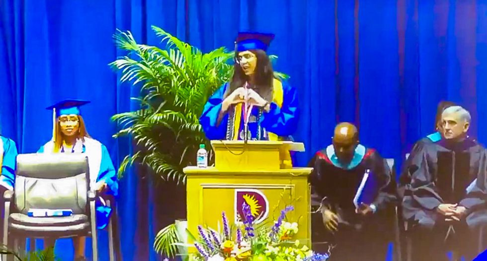 WATCH: Texas school cuts mic on valedictorian after she says names of black men killed by alleged racists