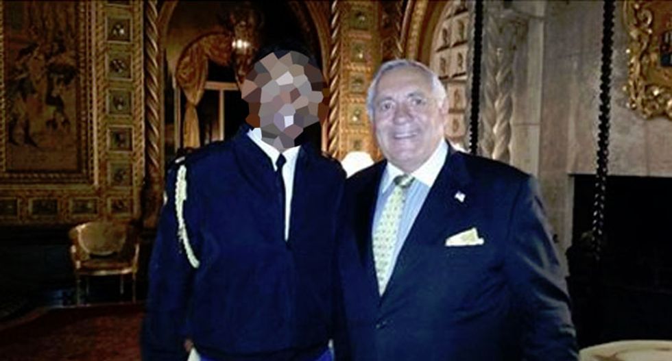 Mar-A-Lago member posts photo of himself with officer carrying the ‘nuclear football’ at Trump event