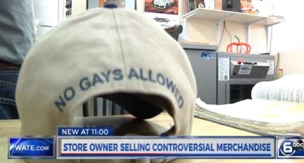 Homophobic Tenn. pastor now hawking 'no gays allowed' merchandise at his store