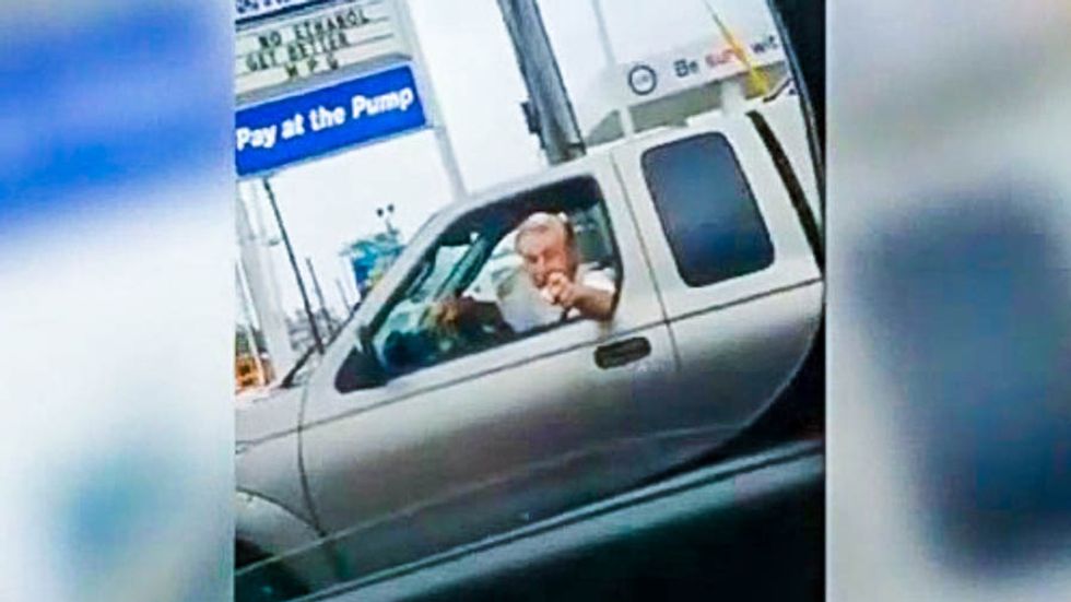 Road rage video: In just 6 seconds, man yells N-word twice, threatens 'punch the f*ck' out of woman