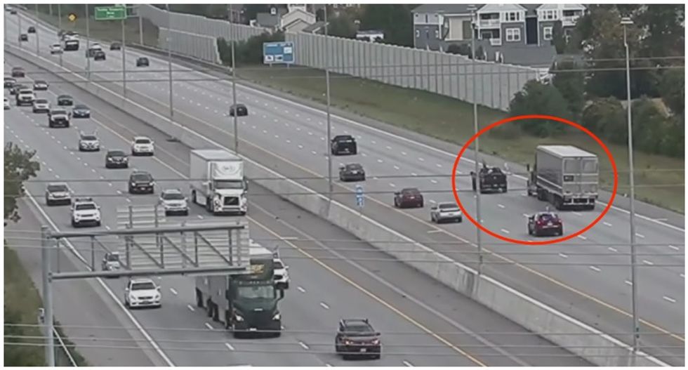 WATCH: Trump supporter shoots gun at semi-truck during road rage confrontation on Ohio freeway