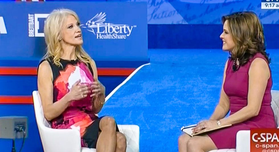 Kellyanne Conway at CPAC: Feminists protesting Trump 'just have a problem with women in power'