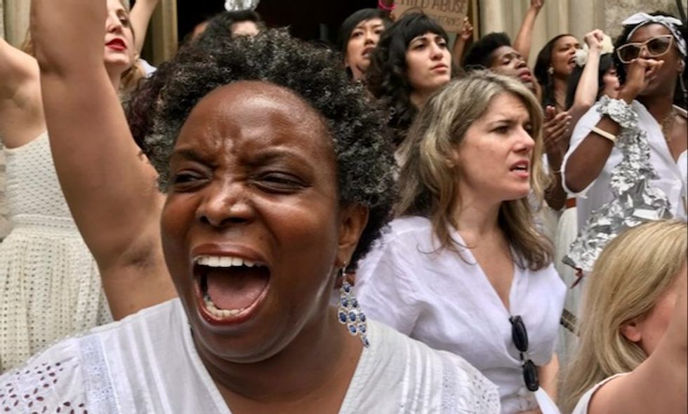 ‘Cage Trump, not kids’: New York rally demands Trump close child asylum centres