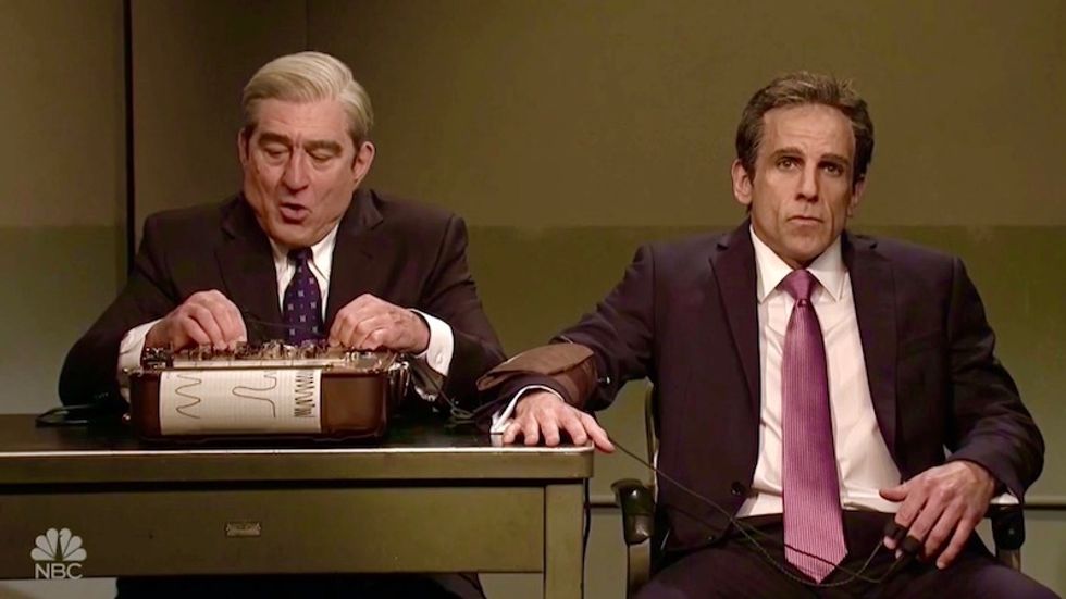 'How'd you like that pee pee tape?' Watch Robert DeNiro and Ben Stiller play Cohen and Mueller to open Saturday Night Live